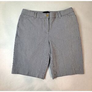 Talbots Seersucker Pinstripe Shorts The Perfect Short 100% Cotton - Size 4